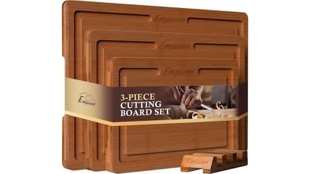 bamboo kitchen cutting set