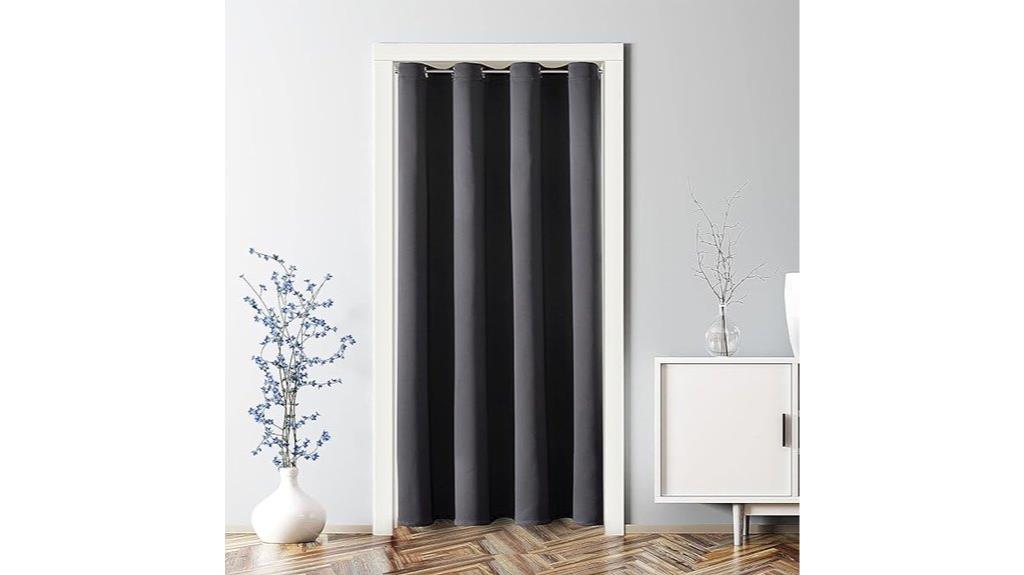 blackout doorway closet curtains