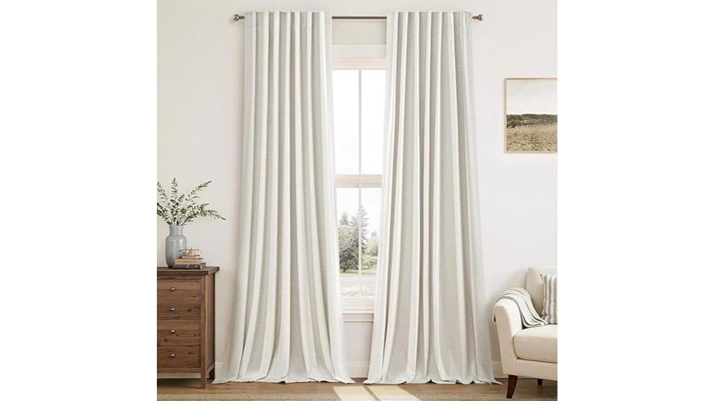 blackout linen curtains 90 inch