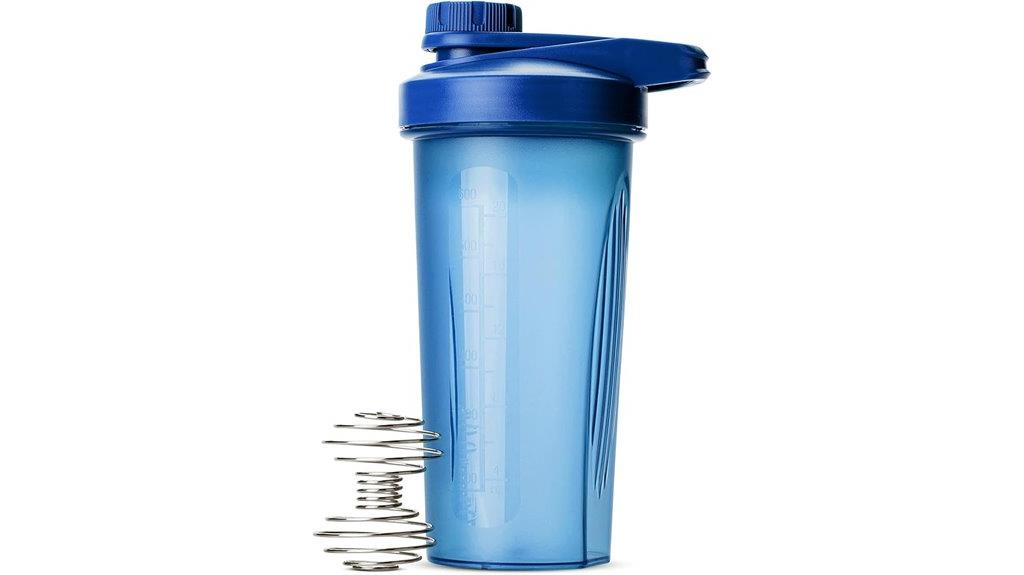 blue 28 oz protein shaker