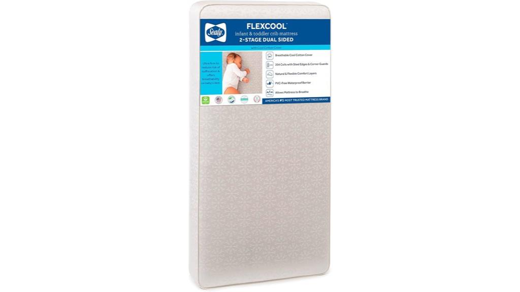 breathable two stage crib mattress