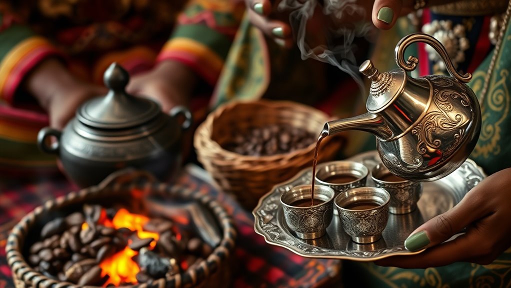 carefully serve small cups