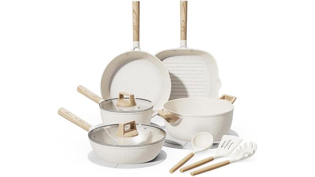 ceramic non stick cookware set
