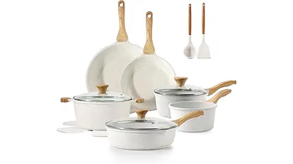 ceramic nonstick cookware set