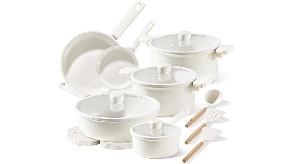 ceramic nonstick cookware set