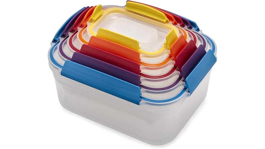 colorful nested storage containers