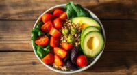 colorful nutritious balanced bowls