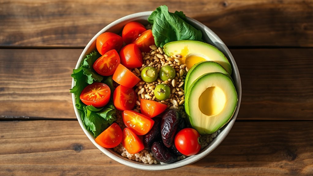 colorful nutritious balanced bowls