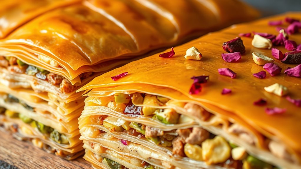 creative layered baklava