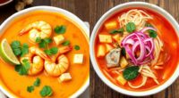 curry and asam laksa