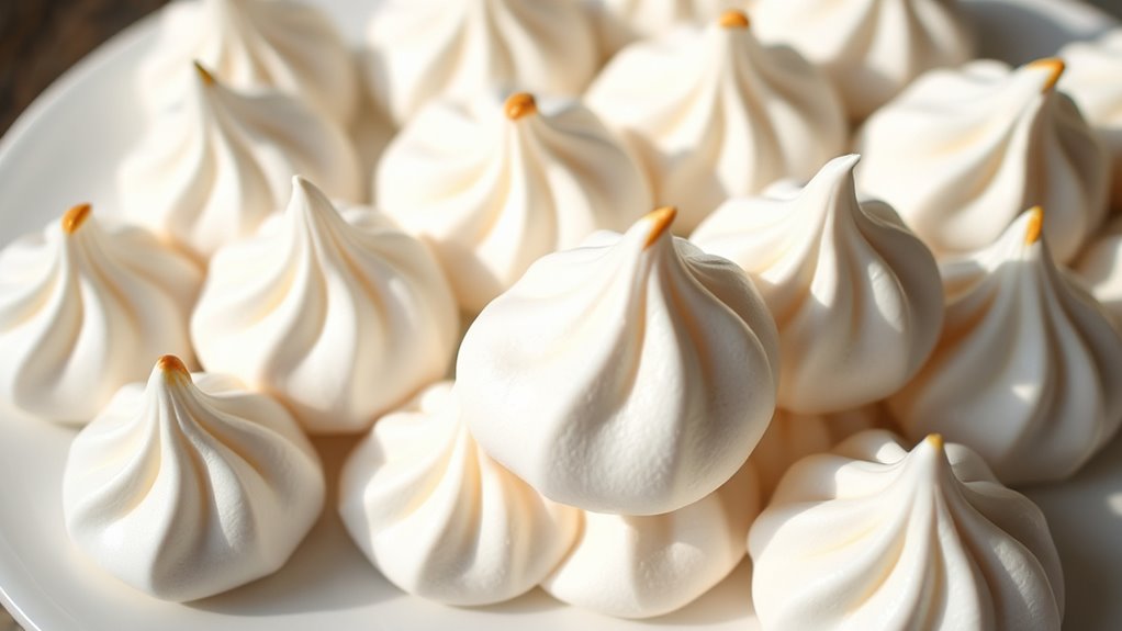 delicate airy meringue topping