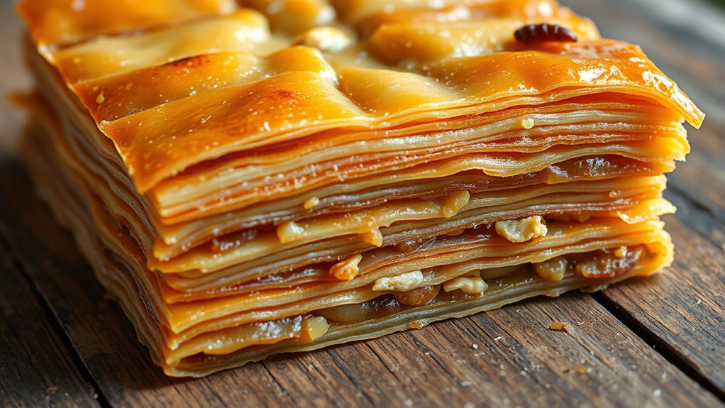 distinct balkan baklava textures