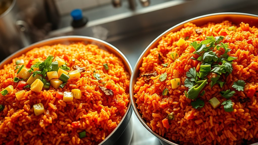 diverse jollof rice techniques