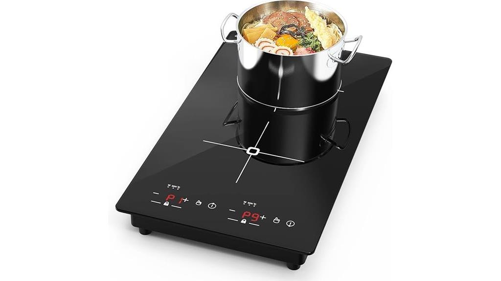 double power induction cooktop