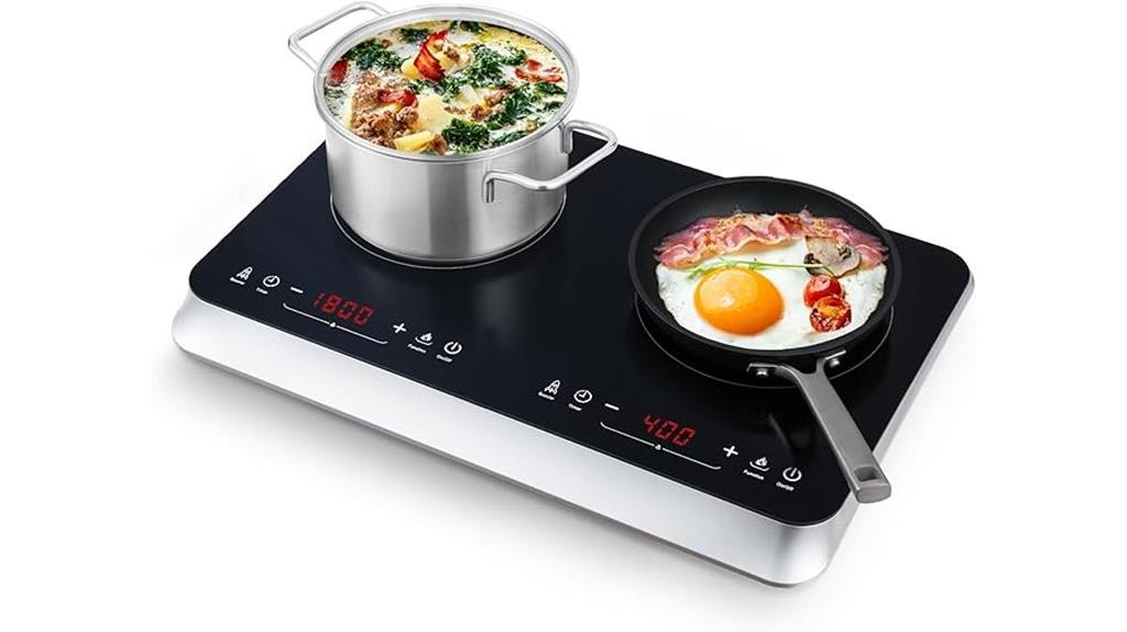 dual burner safety cooktop