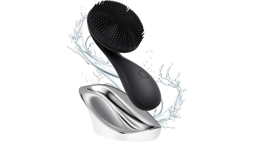 dual function magnetic facial brush