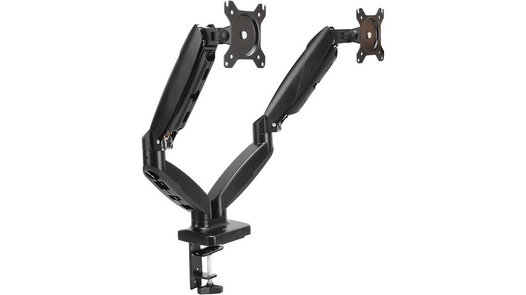 dual monitor arm mount