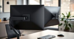 dual monitor gas spring mounts
