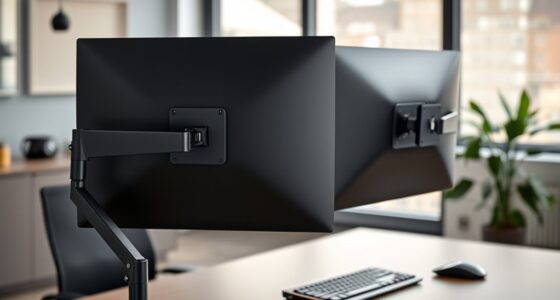 dual monitor gas spring mounts
