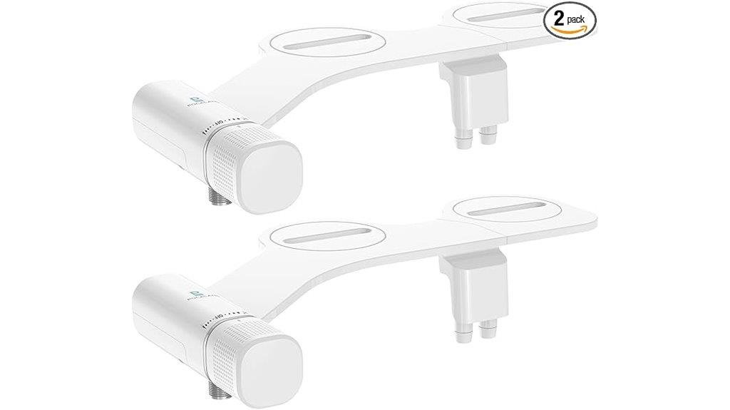 dual nozzle slim bidet