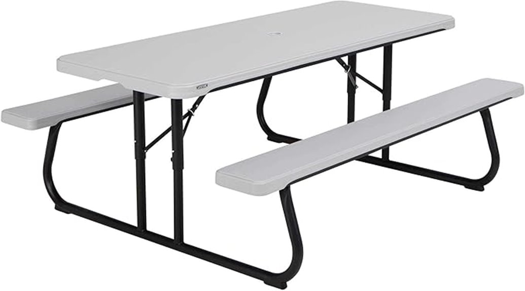 durable 6 foot folding table