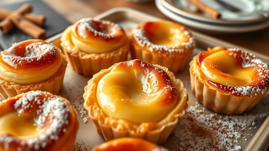 elegant inviting pastry presentation