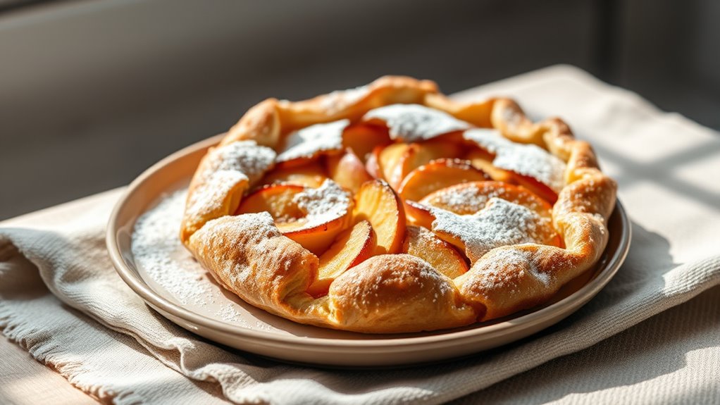 elegant minimalist apple tart