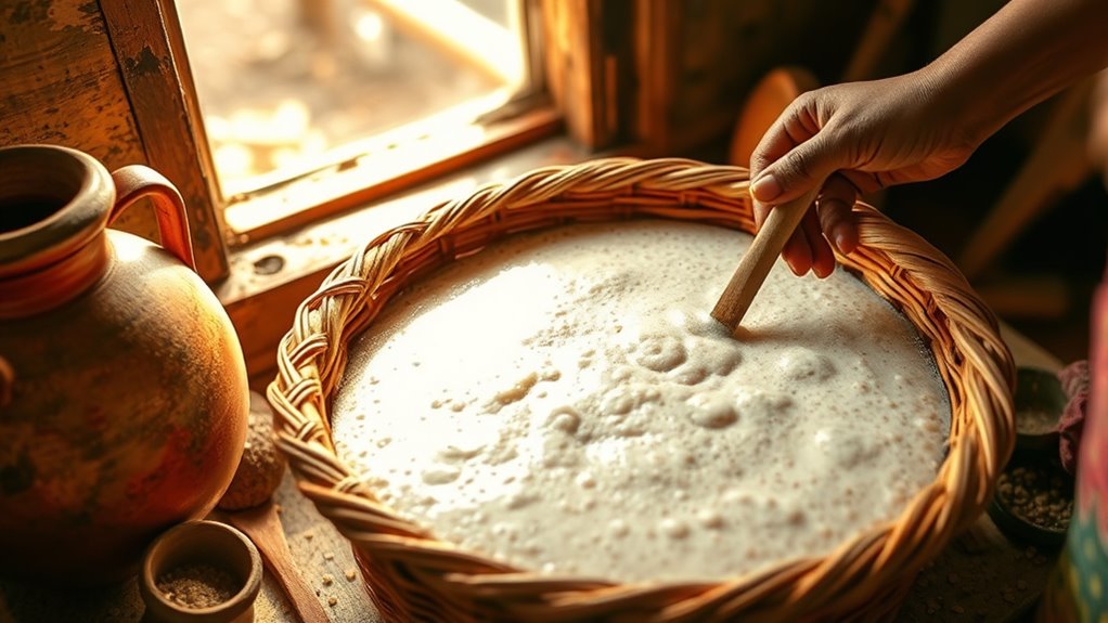 fermenting teff for injera