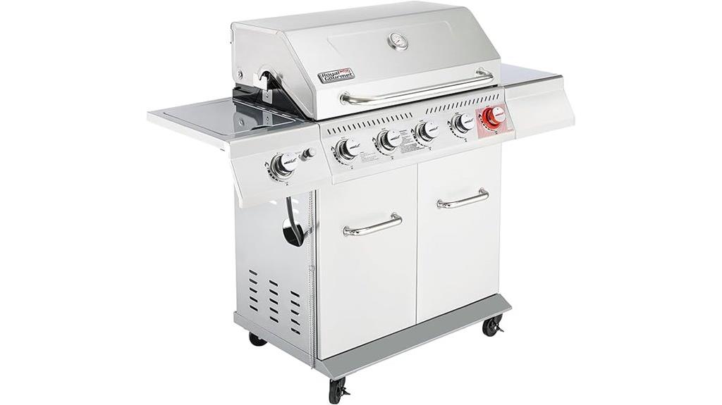 five burner propane grill