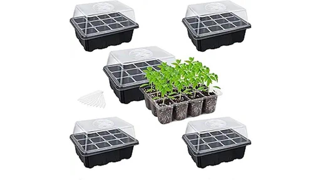 five pack seedling trays