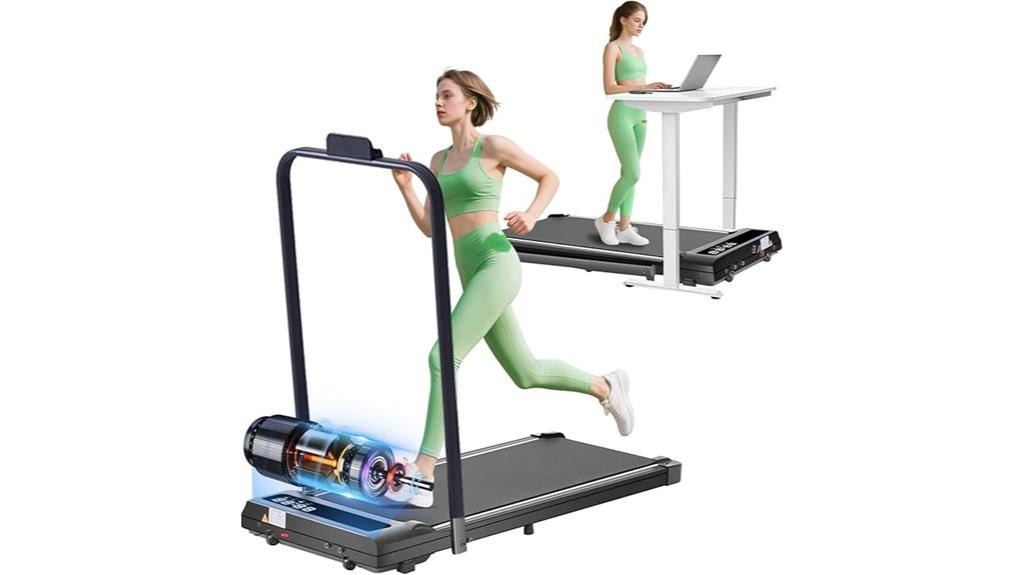foldable handlebar treadmill