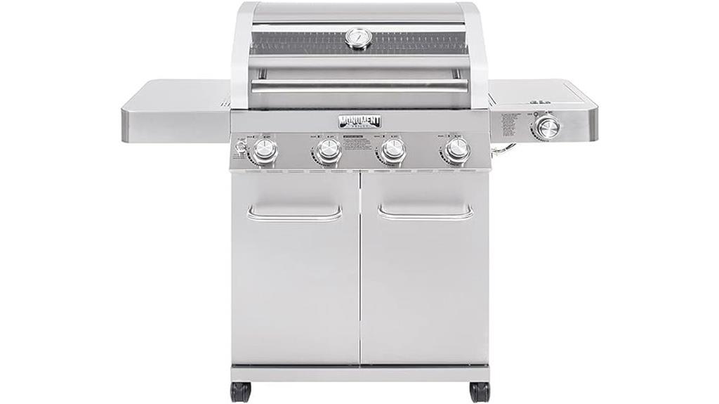 four burner natural gas grill