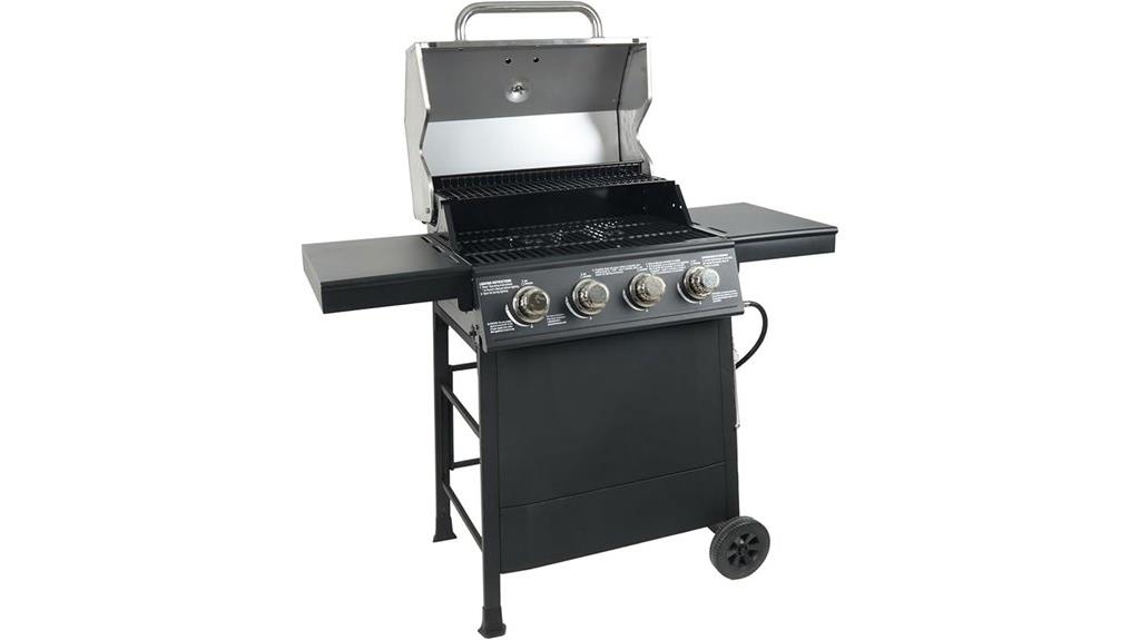 four burner propane grill