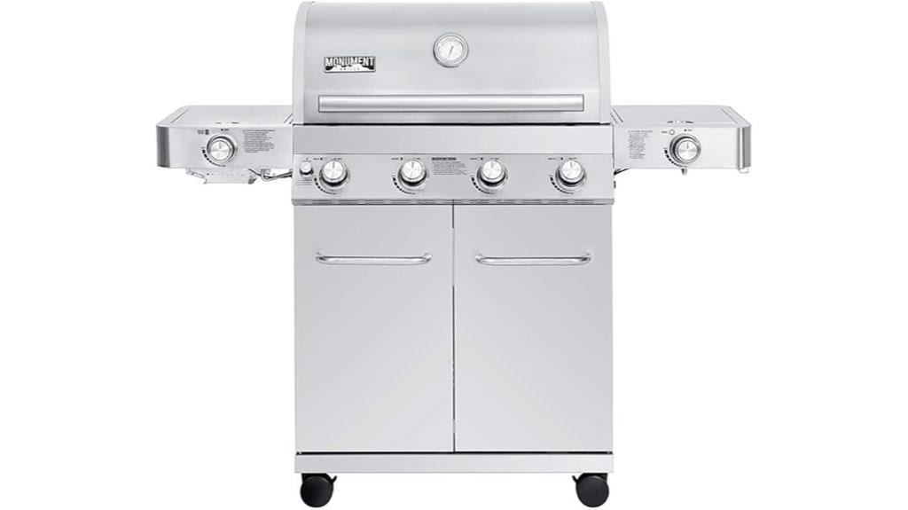 four burner propane grill