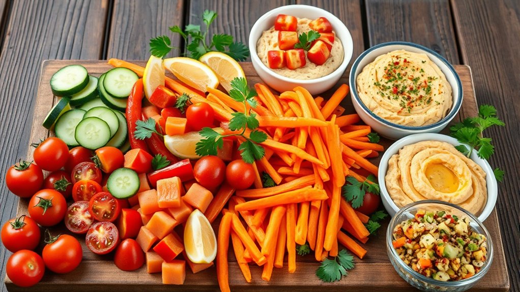 fresh colorful crisp vegetables