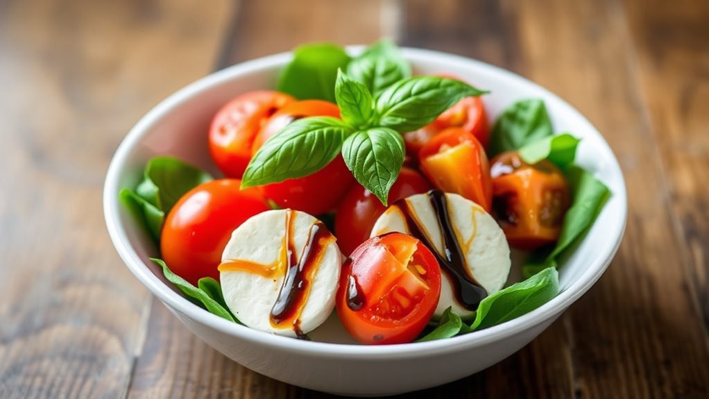 fresh ripe tomato mozzarella