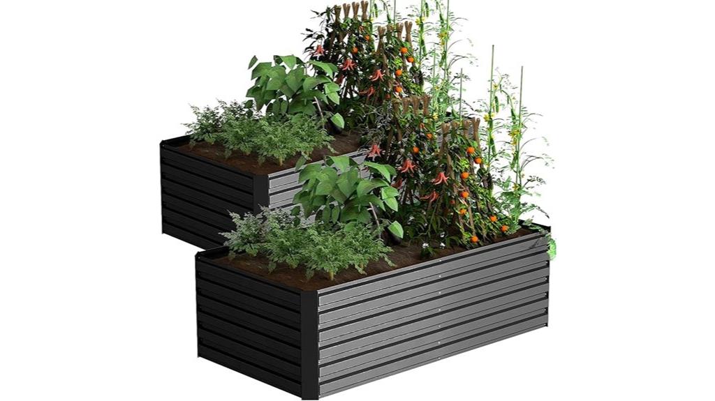 galvanized raised 8x4x2ft