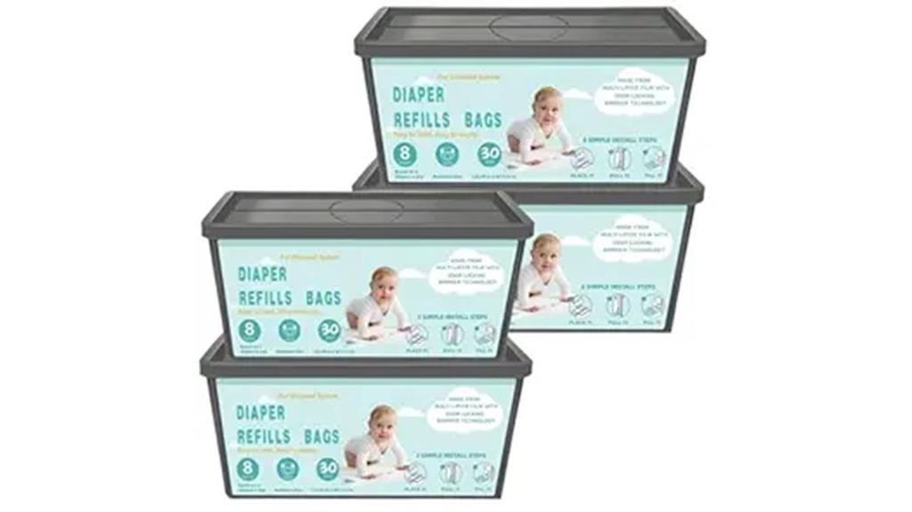genie compatible diaper refill packs