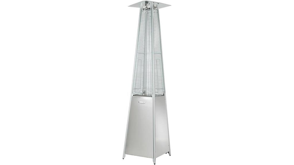 glass tube propane patio heater