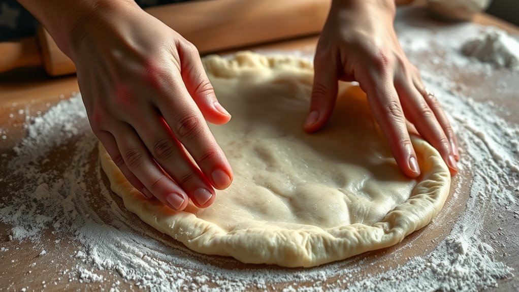 handle delicate rested dough