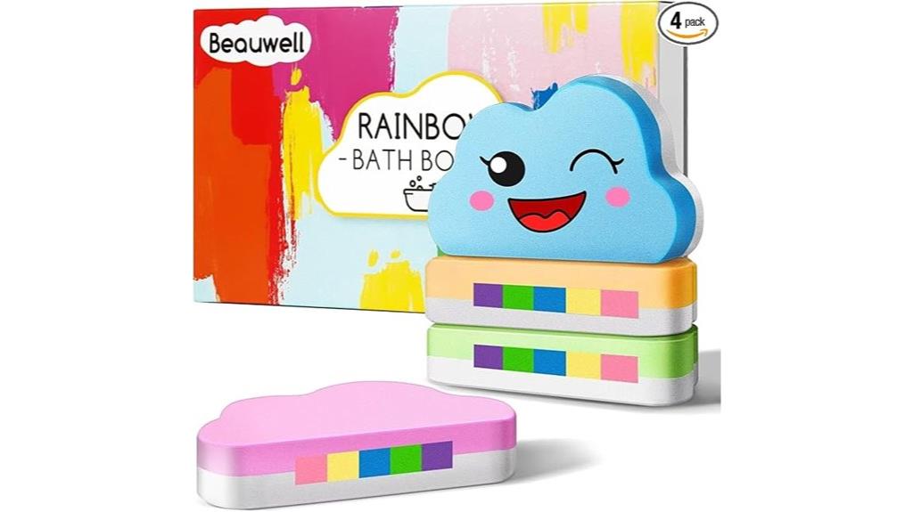 handmade organic rainbow bath