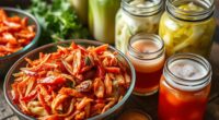 healthy gut with fermented foods