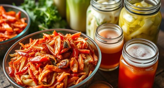 healthy gut with fermented foods