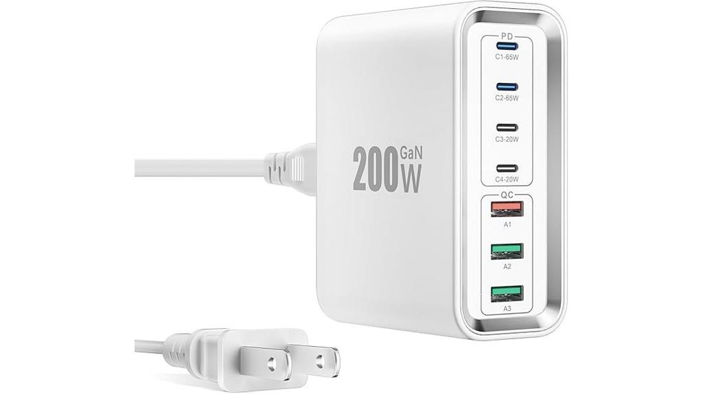 high power 7 port charger