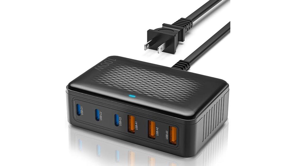 high speed 6 port charger