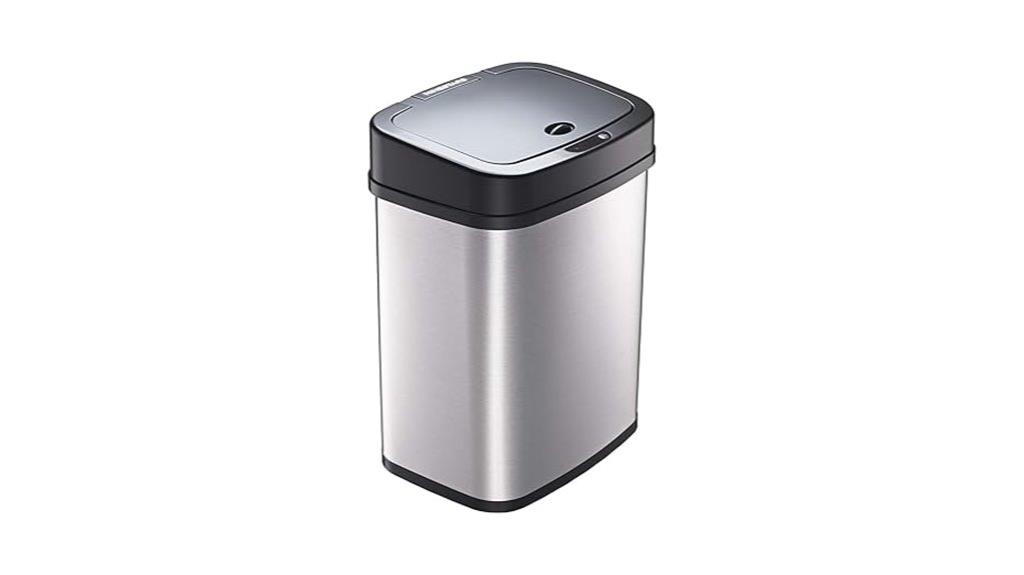 infrared motion sensor trash can