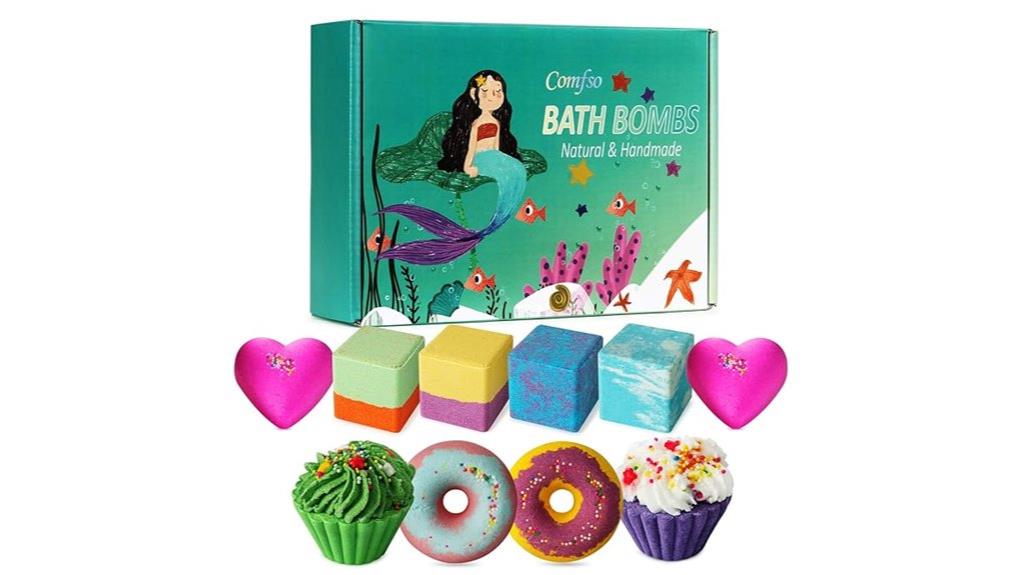 kids and women bath bombs