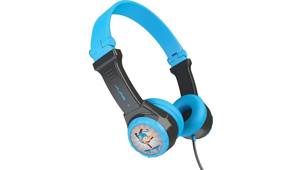 kids wired foldable headphones