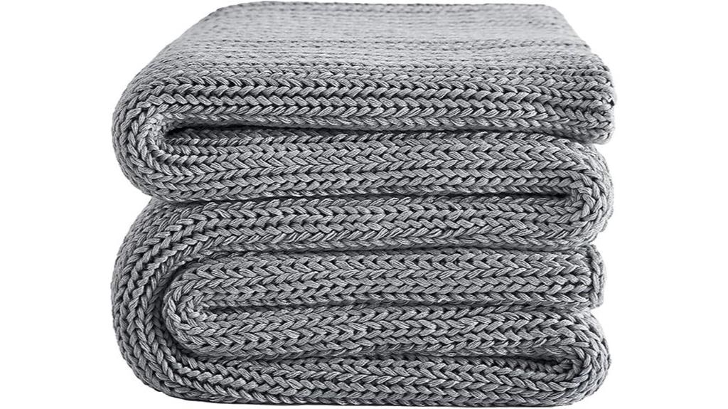 large 15lb knitted blanket