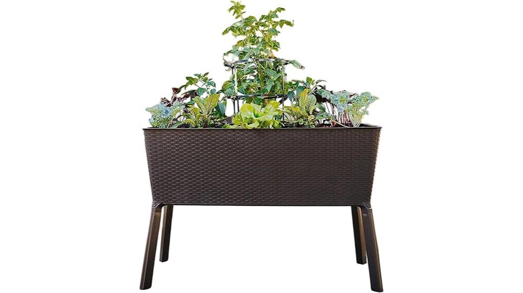 large elevated garden bed